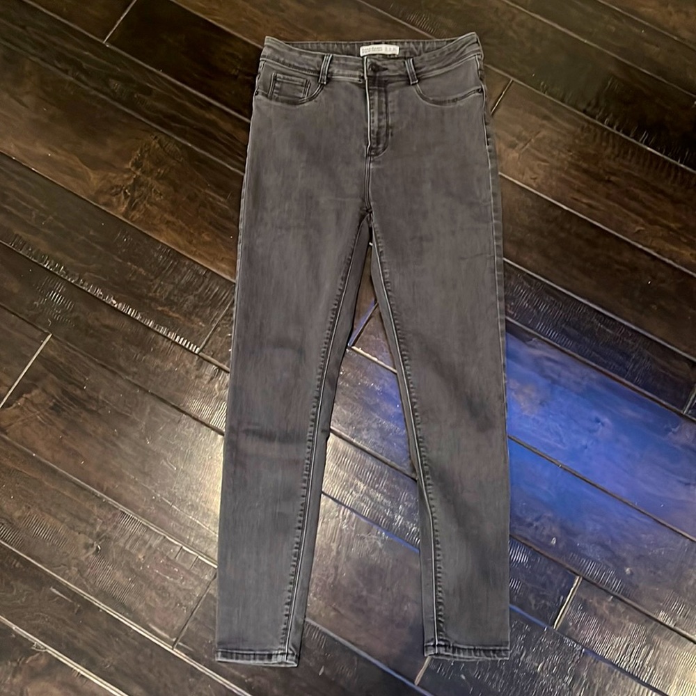 Zara Basic Z1975 Denim Black Skinny Jeans US Size 8